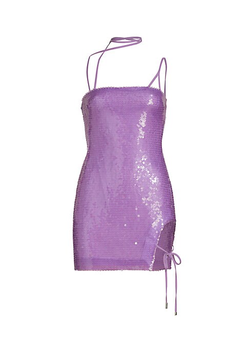 Glistening Cutaway Mini Dress