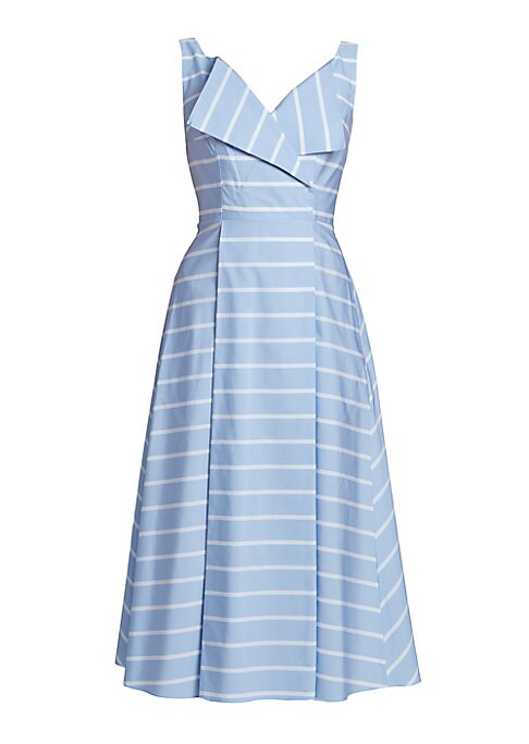 Classic Striped Midi Dress