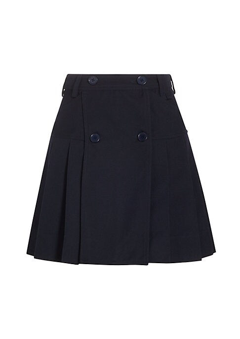 Twill Kilt Mini Skirt