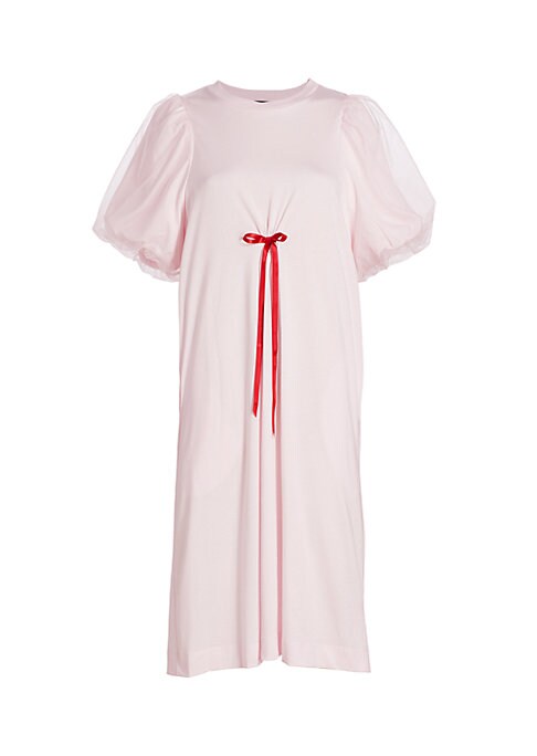 Puff Sleeve Tulle Dress