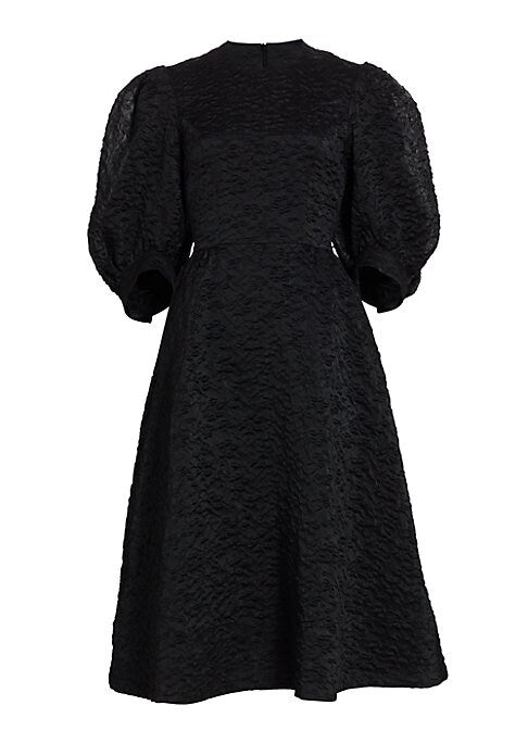 Puff Sleeve Flare Dress