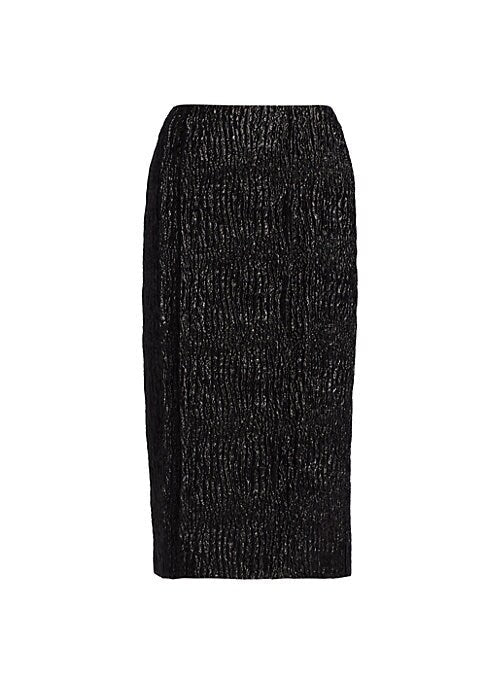 Shiny Midi Skirt Delight