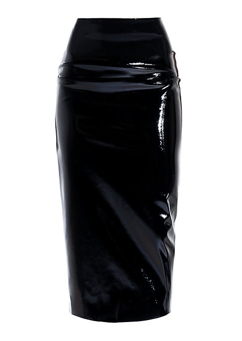 Sleek Faux Leather Skirt
