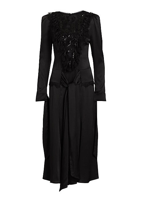Embellished Tulle Midi Dress