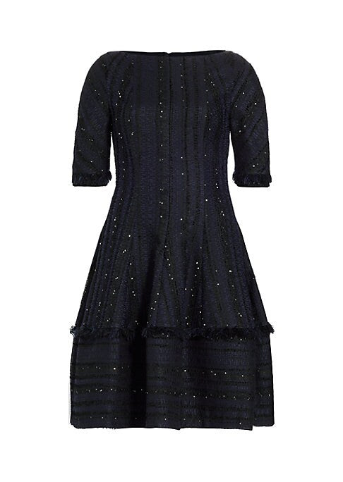 Textured A-Line Dress
