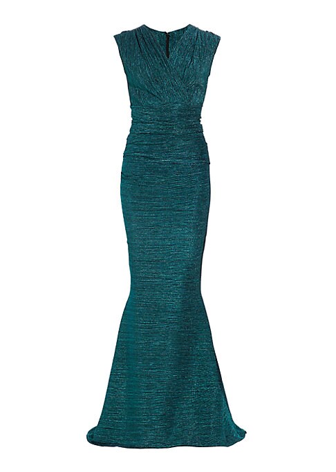 Metallic Elegance Gown