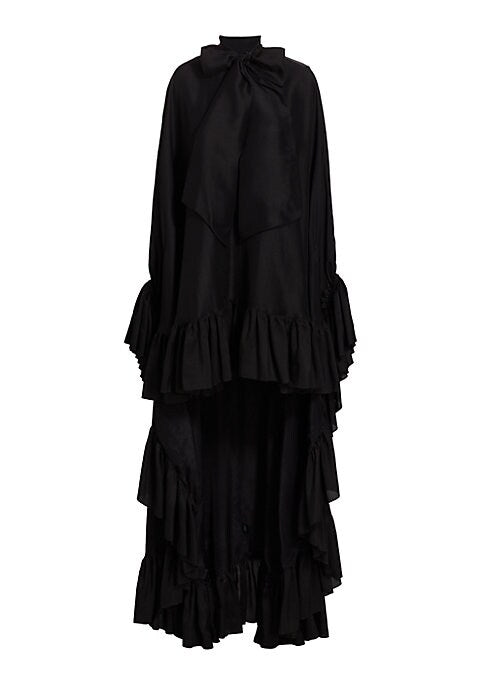 Chic Ruffled Evening Gown
