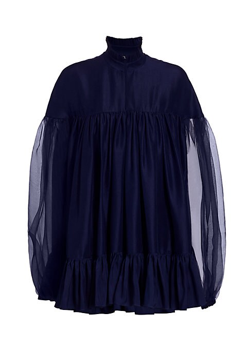 Chic Silk Flounce Dress