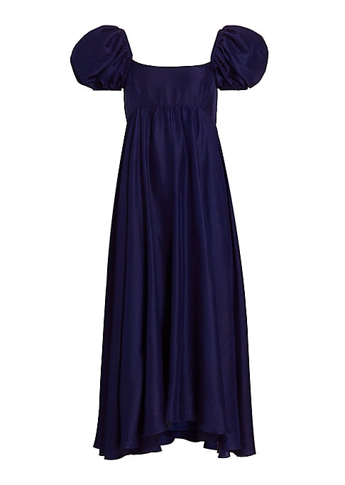 Chic Puff Sleeve Maxi Dress