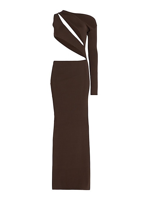 Sleek Cut-Out Evening Dress