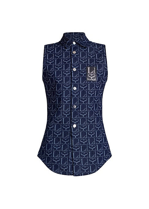 Chic Denim Sleeveless Top