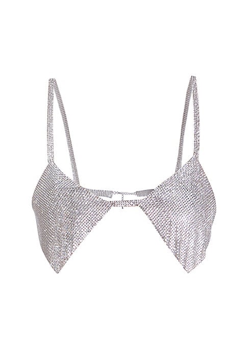 Glistening Chain Bra Top