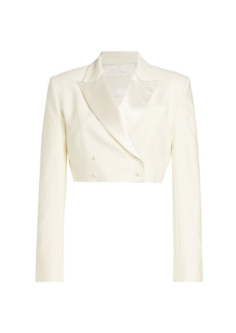 Satin Peak Crop Jacket