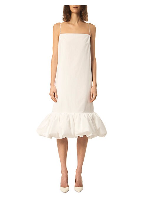 Bubble Hem Midi Dress