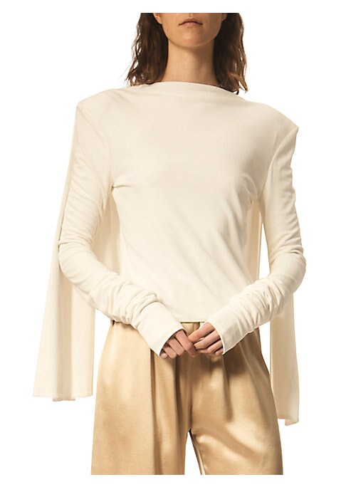 Elegant Back Draped Top
