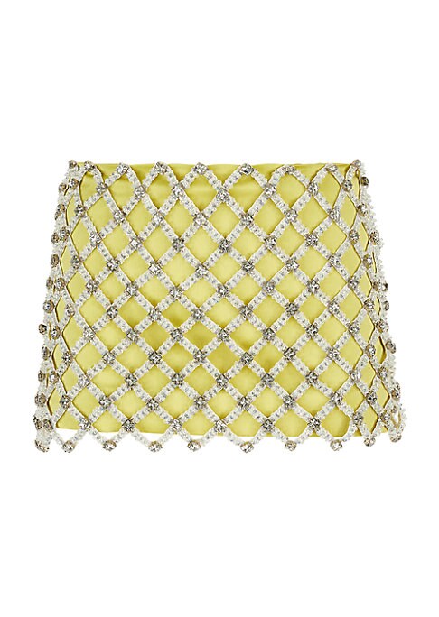 Geometric Overlay Miniskirt