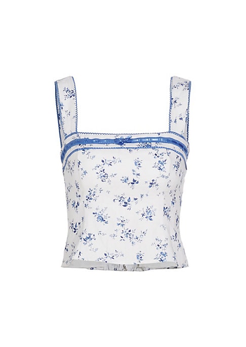 Floral Bow Crop Top
