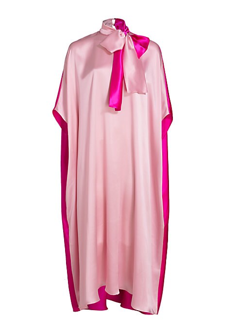 Chic Silk Caped Dress
