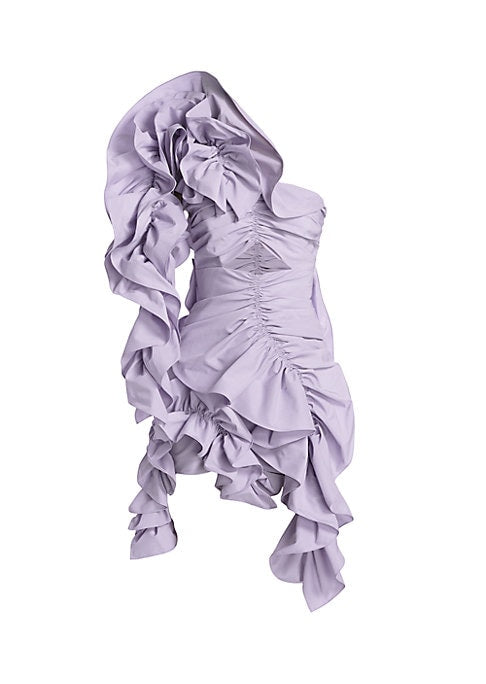 Cut-Out Ruffle Minidress
