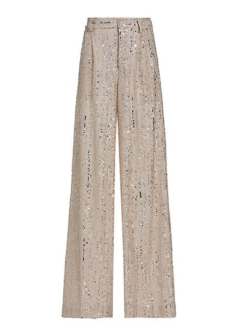 Sparkling Wide-Leg Trousers