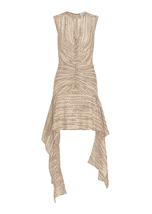Sequined Handkerchief Minidress