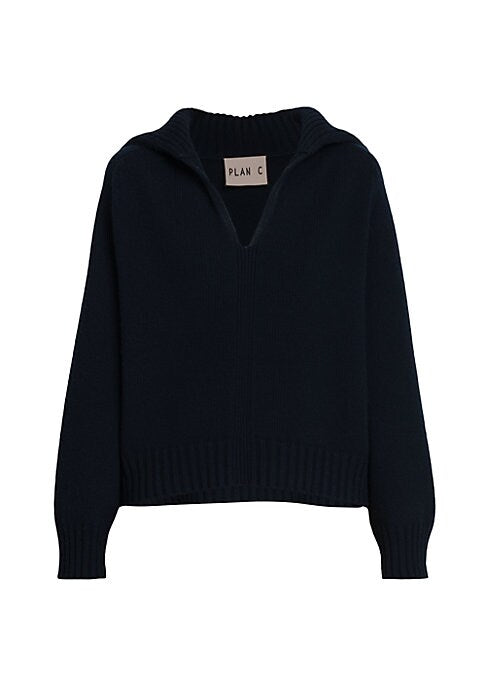 Cozy Luxe Polo Sweater