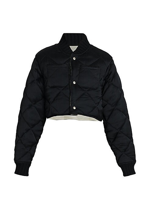 Cozy Cropped Bomber Jacket