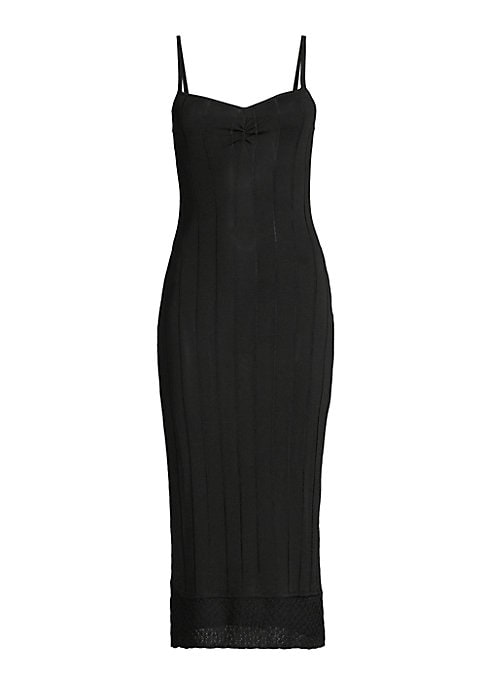Scoopneck Knit Midi Dress