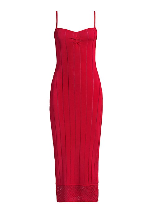 Scoopneck Rib Midi Dress