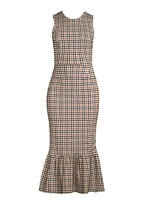 Chic Houndstooth Dress