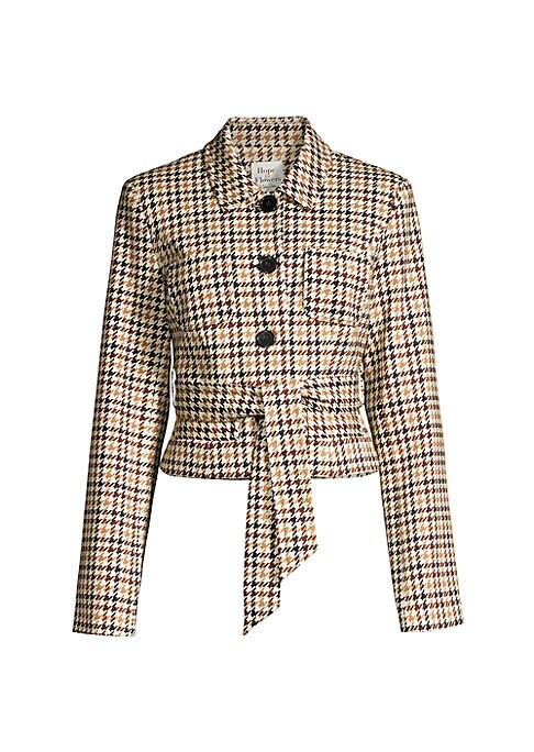 Chic Houndstooth Blazer