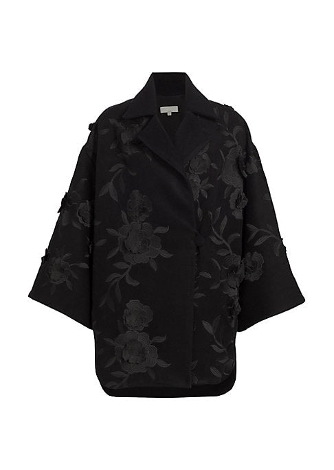 Floral Elegance Short Coat