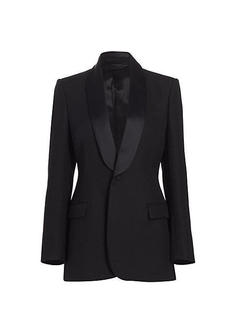 Satin Shawl Blazer