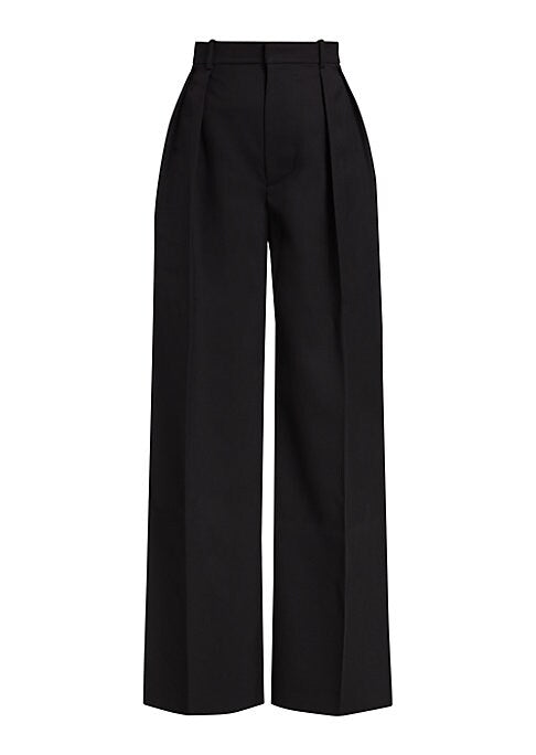 Chic Evening Wool Trousers
