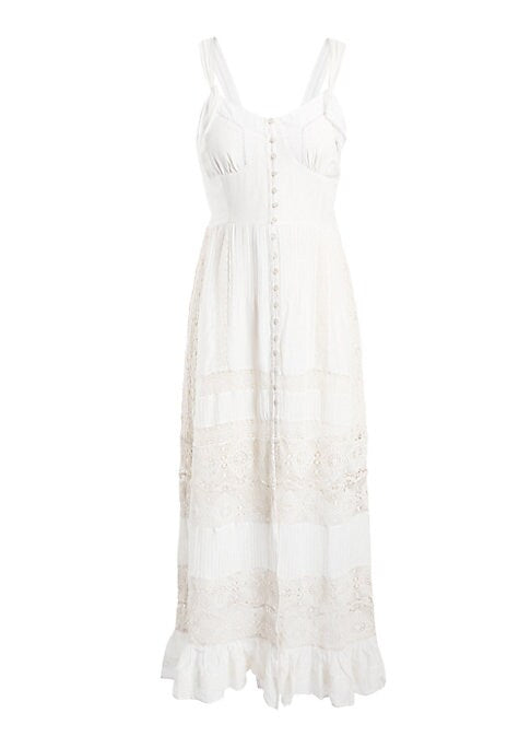 Lace Tiered Maxi Dress