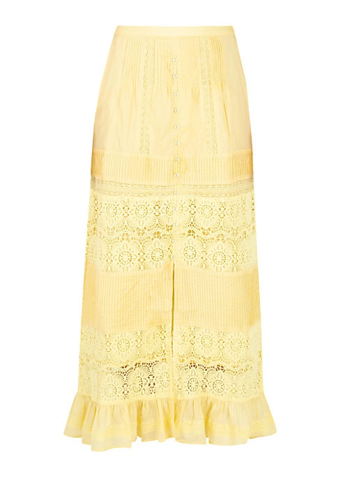 Floral Lace Maxi Skirt