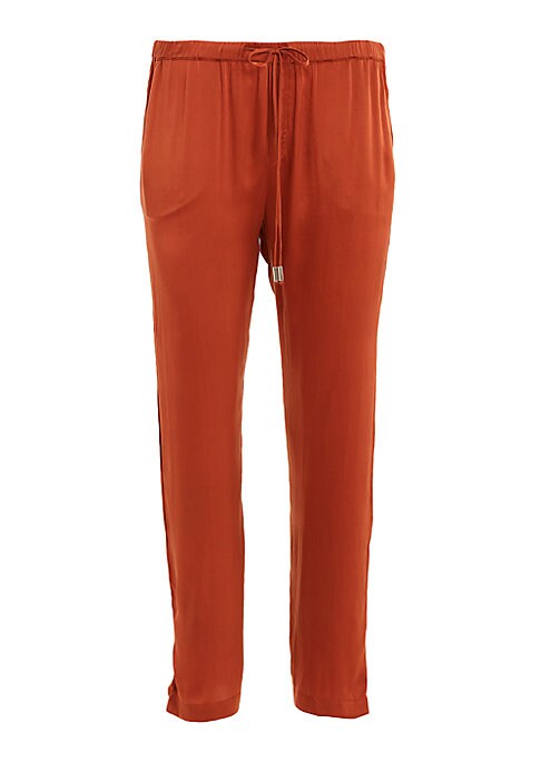 Silk Relaxed Ankle Pants