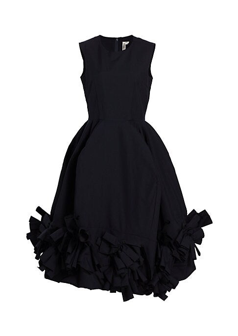 Flared Wool Elegance Dress