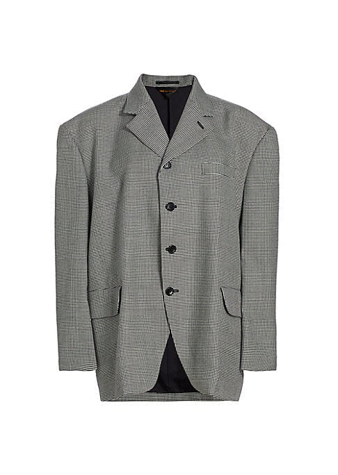 Chic Houndstooth Blazer