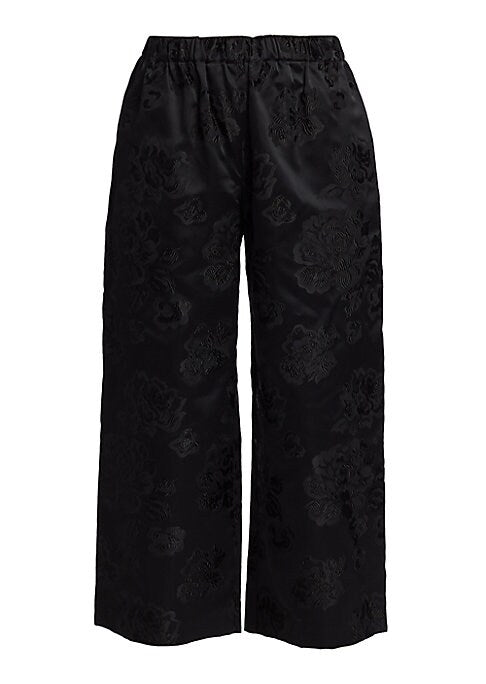 Floral Wide-Leg Trousers