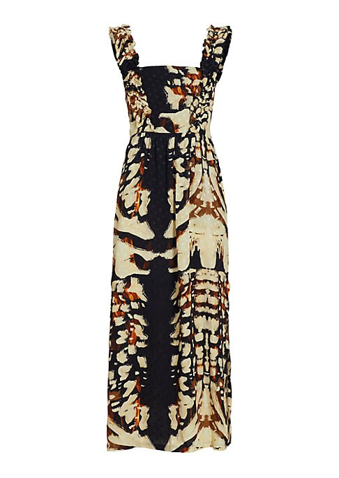 Chic Ruffled Midi Dress