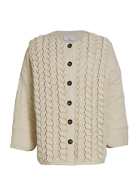 Chic Gathered Nylon Jacket