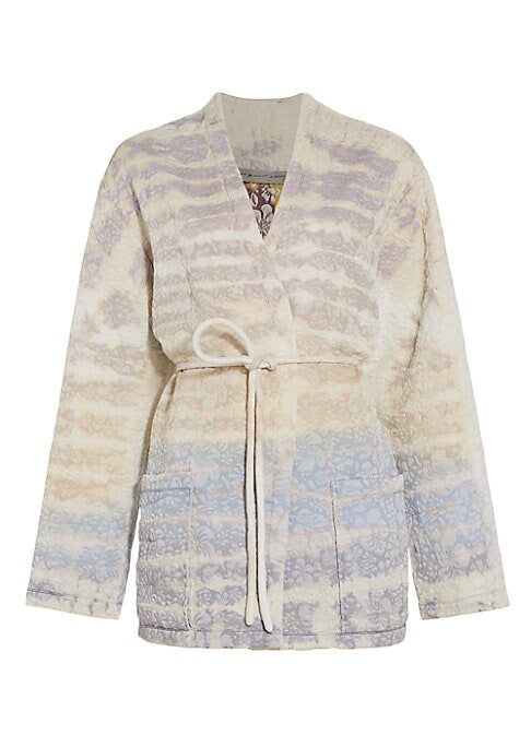 Chic Gradient Wrap Coat
