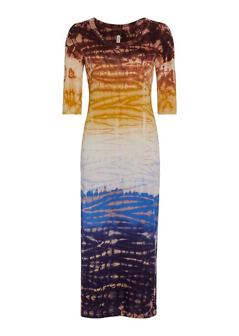 Gradient Chic Midi-Dress