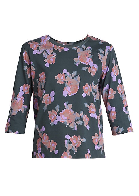 Romantic Floral Jersey Top