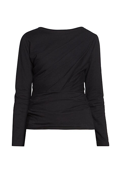 Timeless Draped Cotton Top