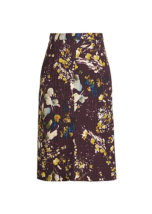 Floral Croc Pencil Skirt