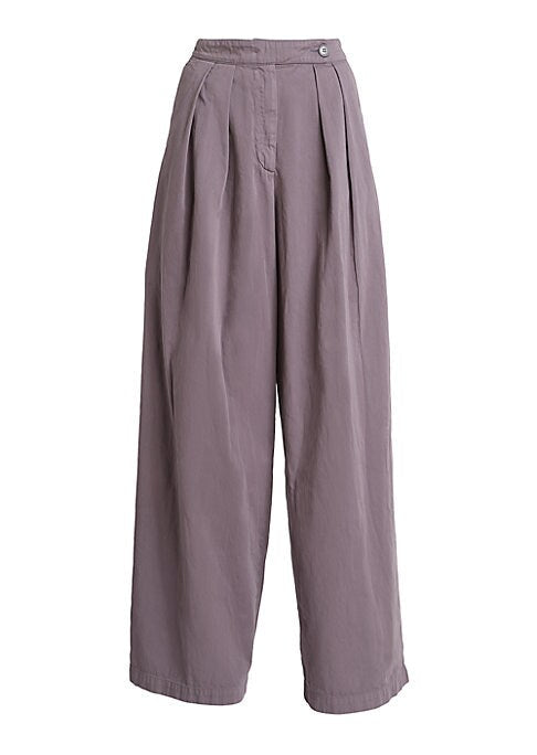 Chic Vintage Cotton Trousers