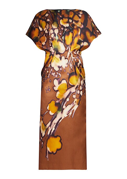 Abstract Print Midi Dress