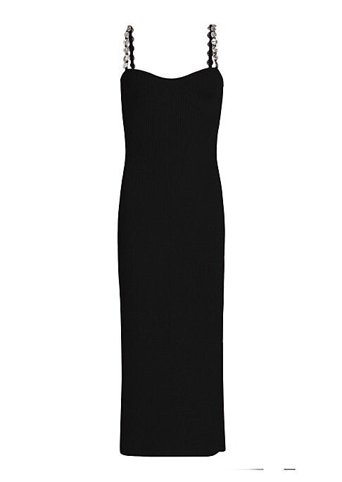 Sweetheart Ribbed Midi Dress